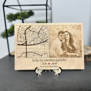 Mapa Stretnutia s Fotografiou na dreve
