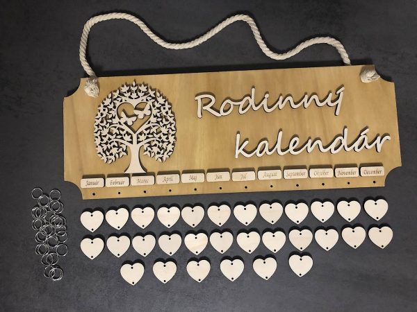 Rodinný kalendár Motýle a strom-dub svetlý